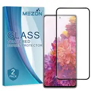 [2 Pack] Full Coverage Samsung Galaxy S20 FE Tempered Glass Crystal Clear Premium 9H HD Screen Protector by MEZON (S20 FE, 9H Full) – FREE EXPRESS