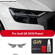 Pre-cut Headlights Smoke Paint Protection Vinyl Tint Wrap Film For Audi Q8/S8 (for: Audi)