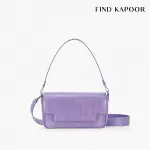 送禮首選★【FIND KAPOOR】LIA 27 CRINKLED 兩用斜背翻蓋方包- FBLI27CR0LV薰衣草紫 附防塵袋+提袋【全館滿額折價★APP下單點數4倍送】線上購買享_實體門市同步服務