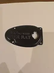 Custom etched 81412 side plate 4 vintage mitchell 302 reel "PIER RAT"