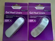 Walgreen's Stylish Step Gel Heel Liners 1 Pair One Size Fits All Lot of 2 Womens