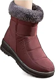 [Generic] Mens Boots Women's boots warm winter women's boots ankle boots snow waterproof winter shoes women's low heel platform.