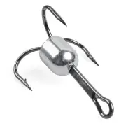 Snagging Hooks Weighted Treble Hooks - 4PCS/8PCS Sharp Treble Fishing Hooks w...