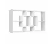 Bookshelf Floating Display Wall Shelves DIY Mount Storage Rack White