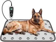 GOLOPET Large Dog Heating Pad 34x21in Waterproof, Smart Thermostat Switch, Whelping Supplies, Heated Dog Bed, Adding Wire Rope Wires, Puppy Heating Pad Mat-Whelping Box for Dogs