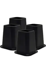 Heavy Duty 6-inch Bed Risers, Furniture Riser, Great for Under Bed Storage NEW