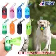 Pet Waste Bag Dispenser Refill Bags Dog Cat Poop Holder Poo Pickup Garbage