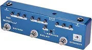 Guitar Multi-Effects Pedal, RD5 5-in-1 Guitar Multi-Effects Pedal Reverb + Delay + Booster + Overdrive + Buffer Full Metal Shell with True Bypass