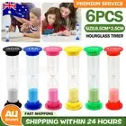 6x Transparent Sandtimer 30s/1/2/3/5/10Min SET-30Second Sand Hourglass Timer AU