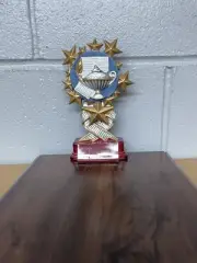 7" tall Lamp of Knowledge Resin Trophy (Please see all pictures!)