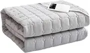 ElectricFlannel Water Circulation Constant Temperature Mattress with 5g Levels & 2H/8H/12H Time Auto Off, Overheating Protection Quick Heated Throw, 150 * 70CM