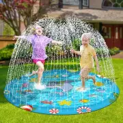 NEW Polita Kids Splash Pad - Blue Shark - 67 inches - Inflatable Kids Pool