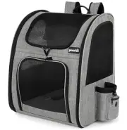 Pecute Cat Backpack, Adult Cat Backpackswith Breathable Mesh, Collapsible Sma...