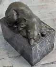 Handcrafted Polar Bear Bronze Sculpture Art Deco Statue Figurine Figure Gift NR