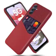 Card Holder Phone Case for Samsung Galaxy M34 5G/F34 5G Cover Cloth Texture PU+PC Phone Shell