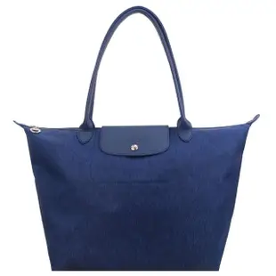 【LONGCHAMP】Pliage Neo Jean s托特包(L/丹寧藍)