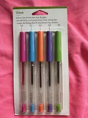 Cricut Extra Fine Point Pen Set of 5 Brights 0.3 for Maker, Explore One & Air 2
