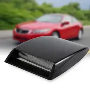 1x Decorative Air Flow Intake Scoop Bonnet Vent Cover Hood Black