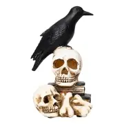 Halloween Decorations Lamp Skull Crow Bone LED Night Light Horror Haunted House