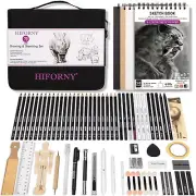 70 Pcs Drawing Set Sketching Kit- Sketch Pencils Art Supplies for Adults Artists