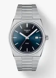 Tissot PRX Quartz Blue Dial Men's Stainless Steel Bracelet T1374101104100