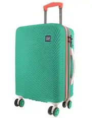 GAP Stripe Hard-shell 56cm CABIN Suitcase in Turquoise