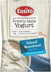Easiyo Natural Unsweetened No Added Sugar Yogurt 140g x 8