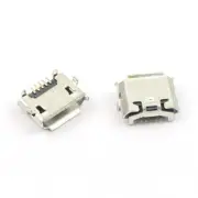 10Pcs Micro USB 5P Type B Female DIP 5 Pin Reverse Ejector Socket Connector