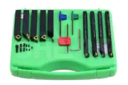 Shars 9pcs 5/8" Turning Threading + 1/2" Boring + Insert + Cert CCMT L]