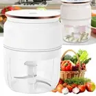 NEW Electric Garlic Food Chopper Grinder Blender Crusher USB Rechargeable 300ML
