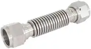 Aeroflow Flexible Turbo Drain Hose S/S Female 2 X -12AN 150mm Long - AF463-40