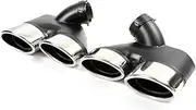 TGMGADANTV for Pair Car Exhaust Tip Stainless Steel Muffler Pipe for Mercedes for Benz W211 E-Class E240 E280 E320 E350 E430 Chassis Components