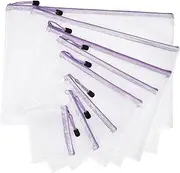 TEMPNAP 32pcs Transparent Mesh Zipper Pouch Document Organizer Bags for Travel and Office Lightweight Storage Pouches for Easy Access and Efficient Organization
