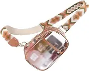 Adjustable Straps Clear Stadium Bag PVC Waterproof Stain Resistant Very Stain Resistant And Easy To Clean Clear Purse