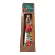 Pioneer Woman VINTAGE FLORAL Ceramic Cake Pie Server Collectible -NEW in Box