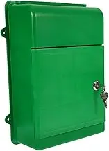 MUELODSIC Lockable Green Wall Mounted Mailbox Large Capacity Weatherproof Function for Outdoor Use Multi Functional Suggestion and Complaint Box for Home and Office