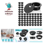 100 Pack 2 Inch Desk Grommet Desk Cable Wire Grommet Cord, PC Computer Desk P...