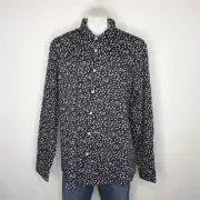NWT ASOS blue white floral men's button up 3X