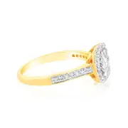 Luminesce Lab Grown 9ct Yellow Gold 1/2 Carat Diamond Ring, S
