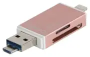 USB Card Reader SD MicroSD Thumb Drive Universal for iPhones Computer Smartphone