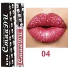 Liquid Matte Lipstick & Metallic Glitter Shimmer Gloss Liquid Lip Stick Pink Red
