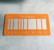 Back to the Future 2 Delorean license plate - Price reduced due to minor defect