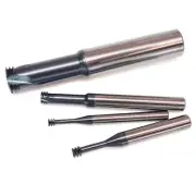 Carbide UNC Thread End Mill Milling Cutter Three Tooth CNC Boring Cutter For Tap