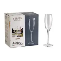 在飛比找森森購物網優惠-Arcoroc感觀高腳香檳杯160cc六入組