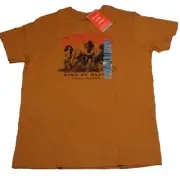 Budweiser King Of Beers Bud T-SHIRT Mens Large Brown Solid Short Sleeve NEW NWT