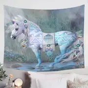 Singing Water Beautiful Native American Horse Tapestry