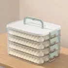 Plastic Wonton Storage Box Large Capacity Food Storage Container Refrigerator