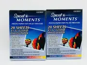 4”x6” Special Moments Photo Paper For Ink Jet Printers 2 Boxes 40 Sheets Total