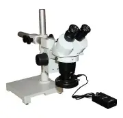 20-40-80x Stereo Microscope Boom Stand 56 LED 100mm/4inch WD for PCB Jewellery