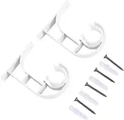 Curtain Brackets,Curtain Holder Curtain Fittings, 2 Pcs Adjustable Wall Hanging Hooks Curtain Holders for Drapes Curtain Mounting Holder Bookshelf Decorative Objects Curtain Frame Thicken ( Color : A